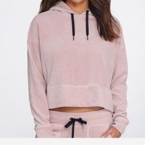 calvin klein velour hoodie